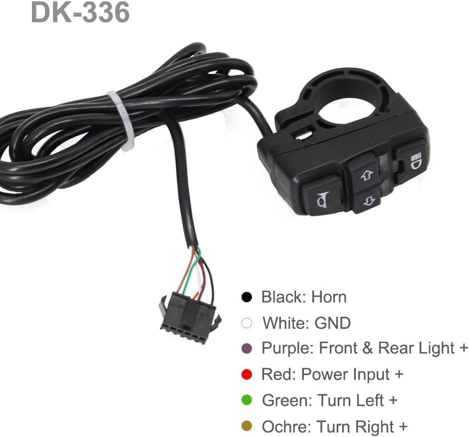 TSNature 36V/48V e-bike light kit with horn and turn signals – photo 5