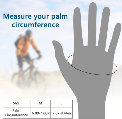 Cycling Gloves for Women Men, Half Finger Bike Gloves, Road Bicycle Gloves, Shock-Absorbing Anti-Slip Breathable Motorcycle Mountain Bike Gloves for Men Women Adults