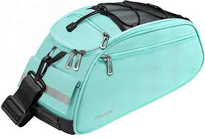 Bike Rack Bag, Waterproof Bicycle Trunk Pannier Rear Seat Pouch Cycling Bike Carrier Backseat Storage Luggage Saddle Shoulder Bag