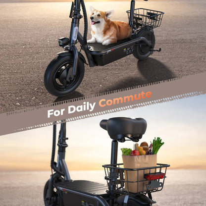 iScooter F3 1000W Motor Electric Scooter with Seat