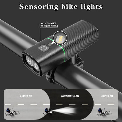 Bike Lights Front and Back, USB Rechargeable Bike Light Set Bike Headlight Tail Light for Night Riding Cycling