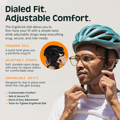 Silas Adult Bike Helmet with Light for Men & Women - Lightweight, Comfortable