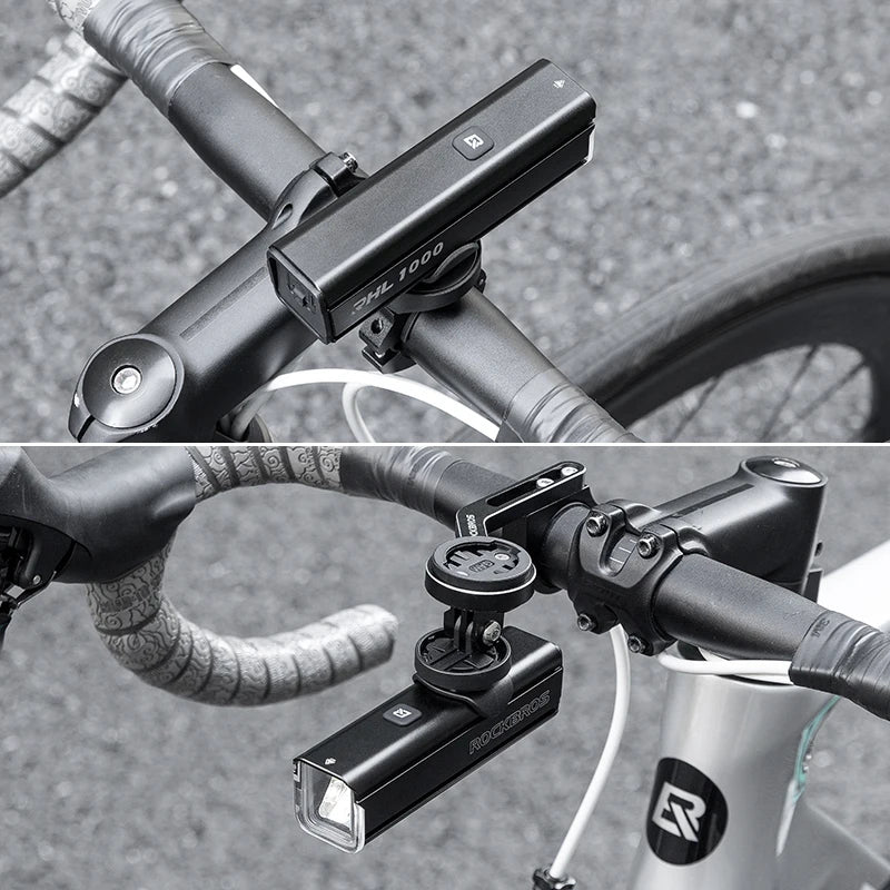 Bicycle Light 1000LM Type-C Charging Bike Light Front Lamp Rechargeable Cycling Headlight Aluminum Waterproof RHL1000