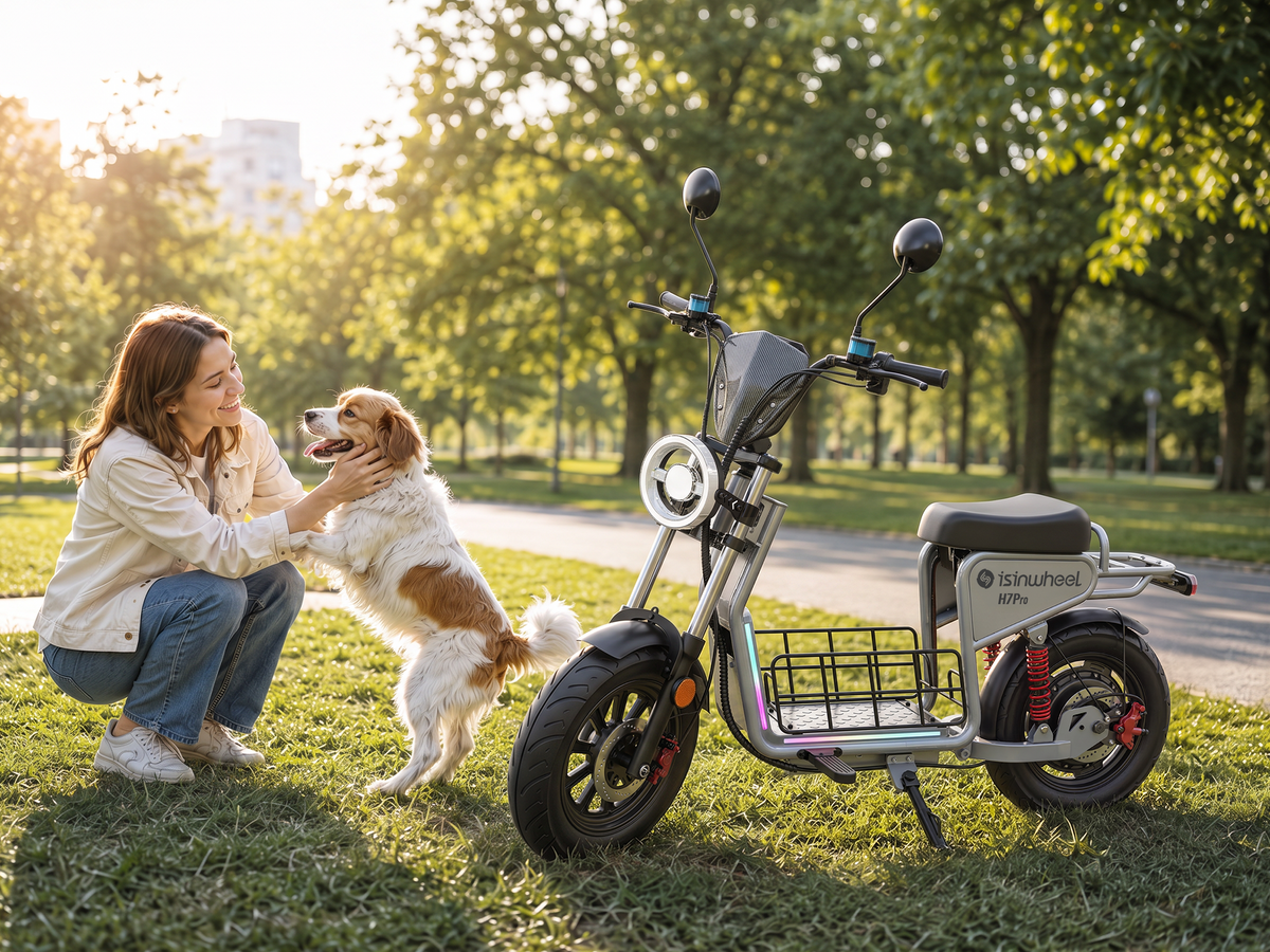 isinwheel H7Pro 1200W High-End Commuting Electric Scooter with Seat – photo 6