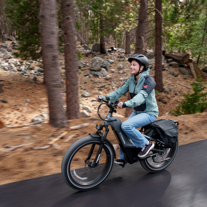Cycrown NomadPro heavy-duty e-bike riding off-road
