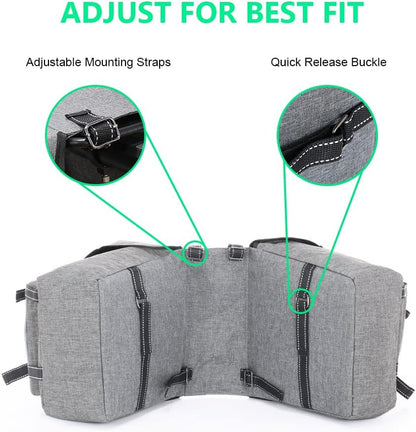 Bicycle Pannier Bag Waterproof Bike Rear Rack Bag Portable Bike Seat Carrier Bag Road Bike Storage Bag