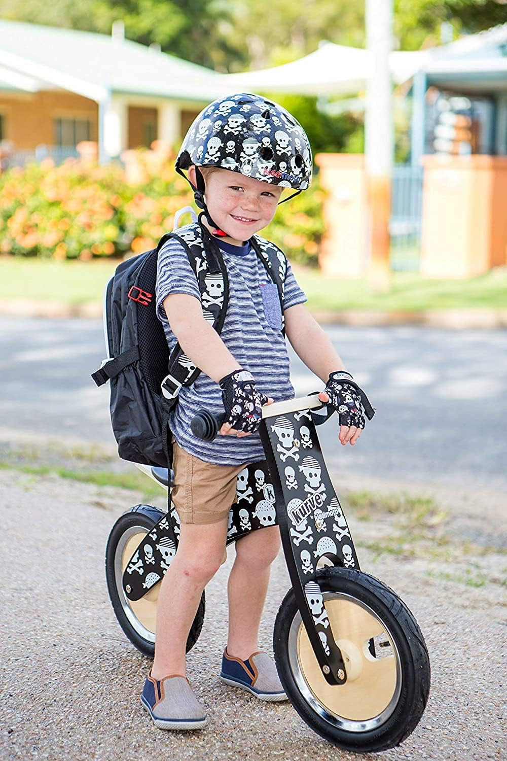 anti Slip Kids Bike Gloves for Kids Boys & Girls Best Toddler Bike Gloves Ages 2-8 Fingerless Cycling Gloves for Youth Sports like MTB, BMX Dirt Biking, Mountain Bike Riding, Skates
