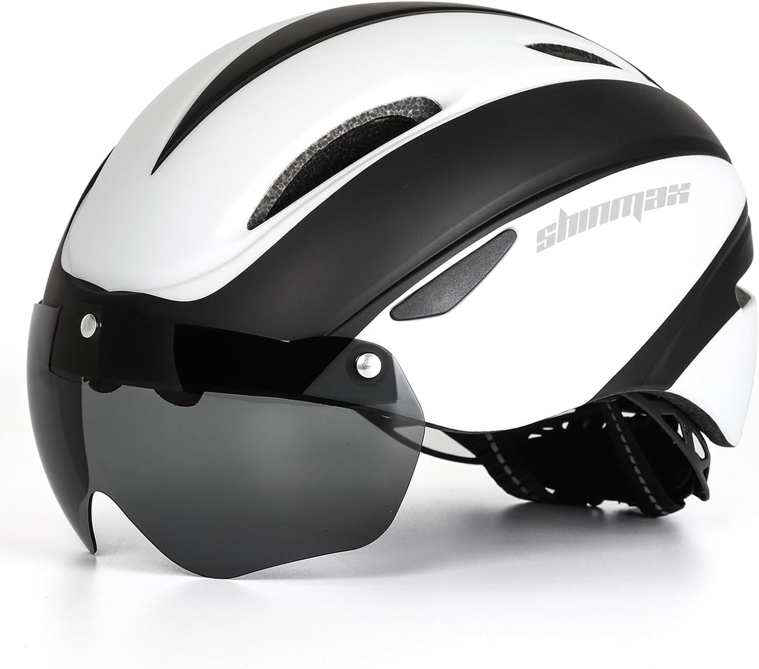 Bike Helmet for Men Women, Bicycle Helmet with Detachable Magnetic Goggles Adjustable for Adult Road Biking Mountain Cycling Helmet (BC-001)