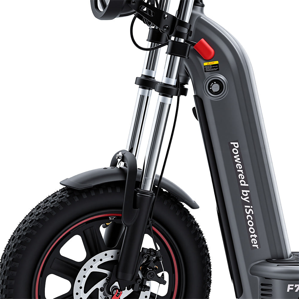 iScooter F7 Ultra off-road electric scooter riding outdoors