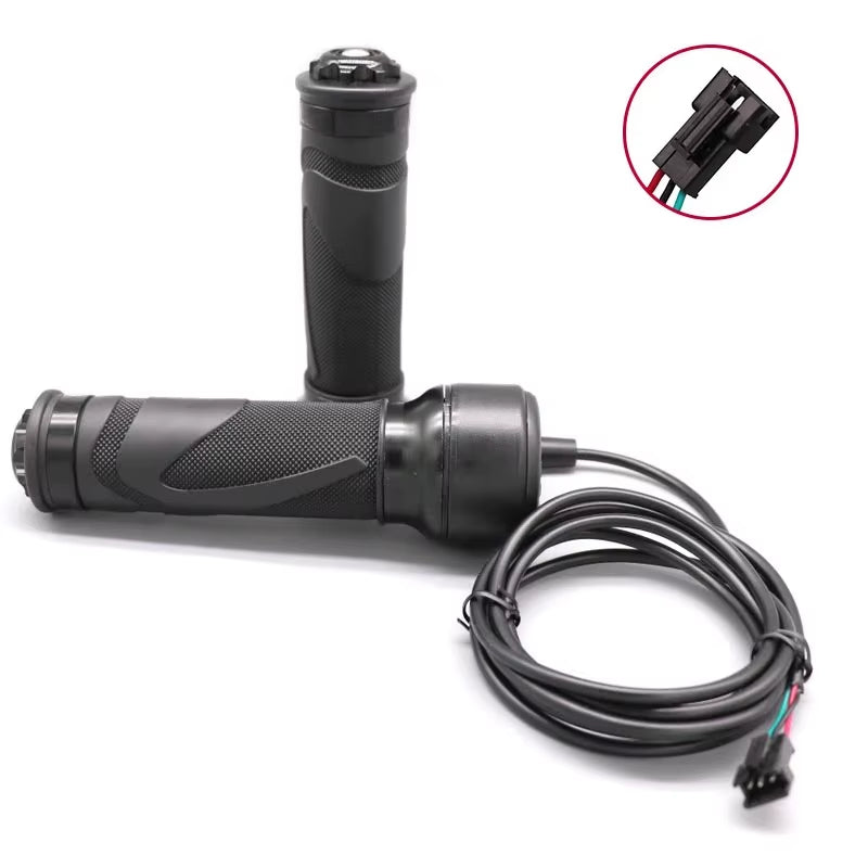 Electric Bike Throttle Grip 24V 36V 48V Waterproof Connector E Bike Twist Throttle for Bafang Motor Electric Bicycle Accessories