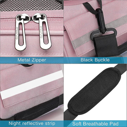 Bike Rack Bag, Waterproof Bicycle Trunk Pannier Rear Seat Pouch Cycling Bike Carrier Backseat Storage Luggage Saddle Shoulder Bag