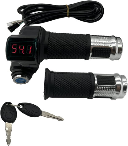 1 Pair Ebike Throttle Grip, Universal Electric Bicycle Scooter Twist Handlebar W