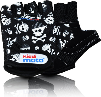 anti Slip Kids Bike Gloves for Kids Boys & Girls Best Toddler Bike Gloves Ages 2-8 Fingerless Cycling Gloves for Youth Sports like MTB, BMX Dirt Biking, Mountain Bike Riding, Skates