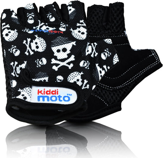 anti Slip Kids Bike Gloves for Kids Boys & Girls Best Toddler Bike Gloves Ages 2-8 Fingerless Cycling Gloves for Youth Sports like MTB, BMX Dirt Biking, Mountain Bike Riding, Skates