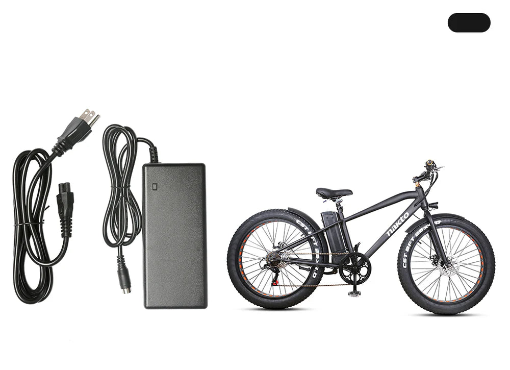 NAKTO Electric Bike Charger – Compatible with Camel, Elegance, Cruiser, Classic, Fashion, Mini Cruiser, Pony, City Stroller