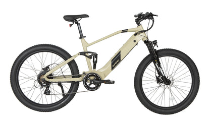 EUNORAU Defender Electric Mountain Bike – 750W Full Suspension Fat Tire eBike