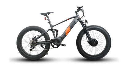 EUNORAU DEFENDER-S Dual Motor Electric Bike – 1500W Fat Tire All-Terrain eBike