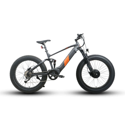 EUNORAU DEFENDER-S Dual Motor Electric Bike – 1500W Fat Tire All-Terrain eBike