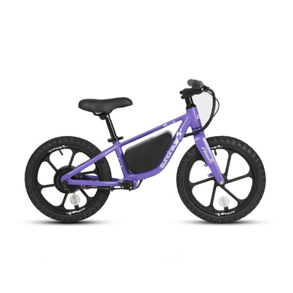EUNORAU EKIDS-16 Electric Bike – 180W Lightweight eBike for Kids – Purple