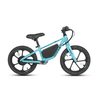 EUNORAU EKIDS-16 Electric Bike – 180W Lightweight eBike for Kids – Aquamarine