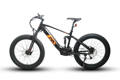 EURONAU FAT-HS Electric Mountain Bike – 1000W Full Suspension Fat Tire eBike