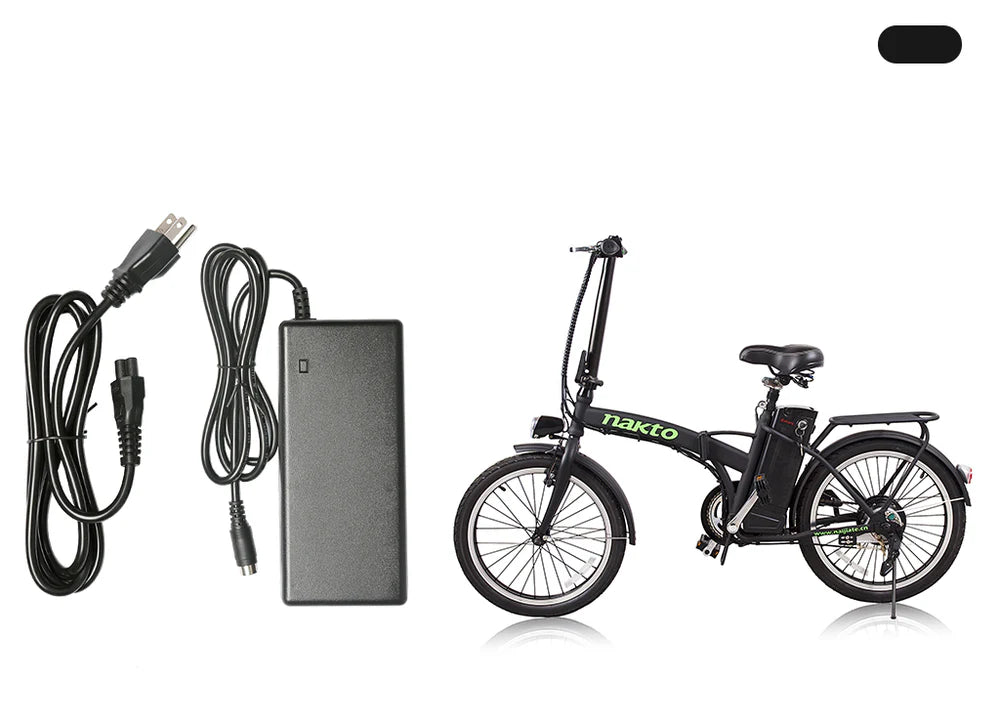 NAKTO Electric Bike Charger – Compatible with Camel, Elegance, Cruiser, Classic, Fashion, Mini Cruiser, Pony, City Stroller