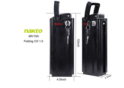Replacement battery for NAKTO Folding OX 1.0