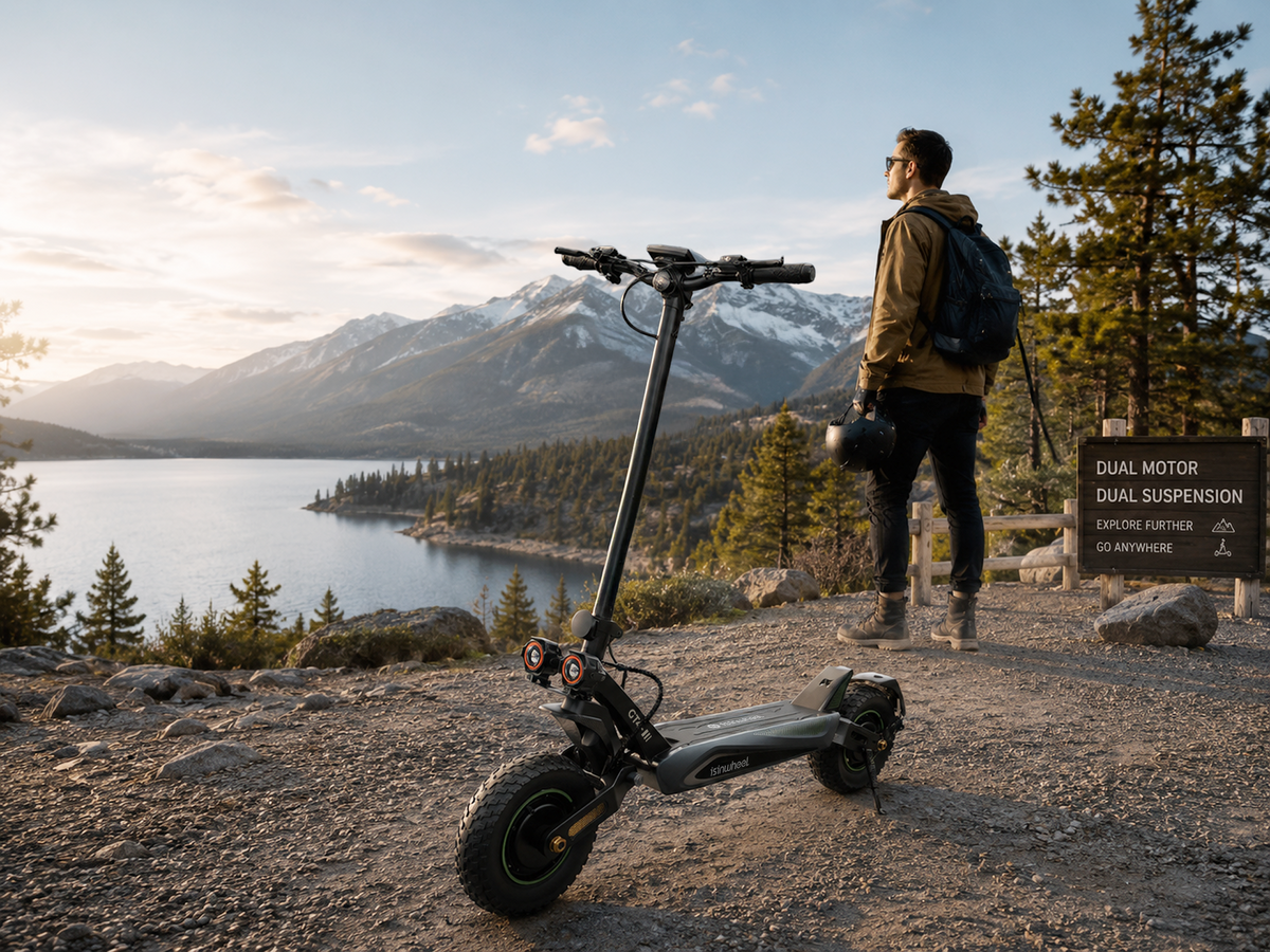 isinwheel GT4 Dual 43 mph off-road electric scooter