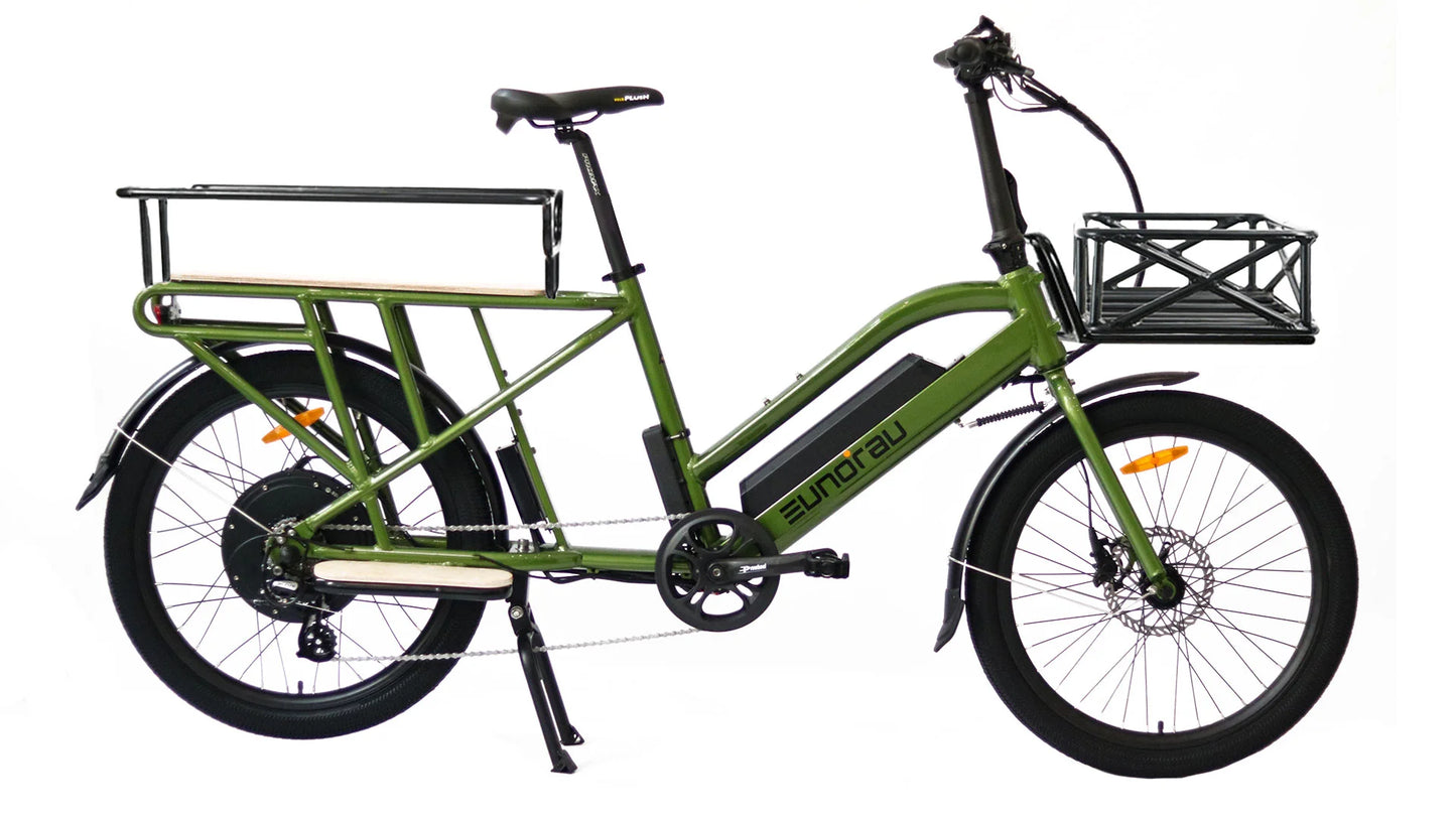 EUNORAU MAX-CARGO Electric Bike – 750W Long-Tail Utility eBike