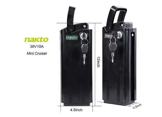 Ebike Battery Replacement for NAKTO Mini Cruiser