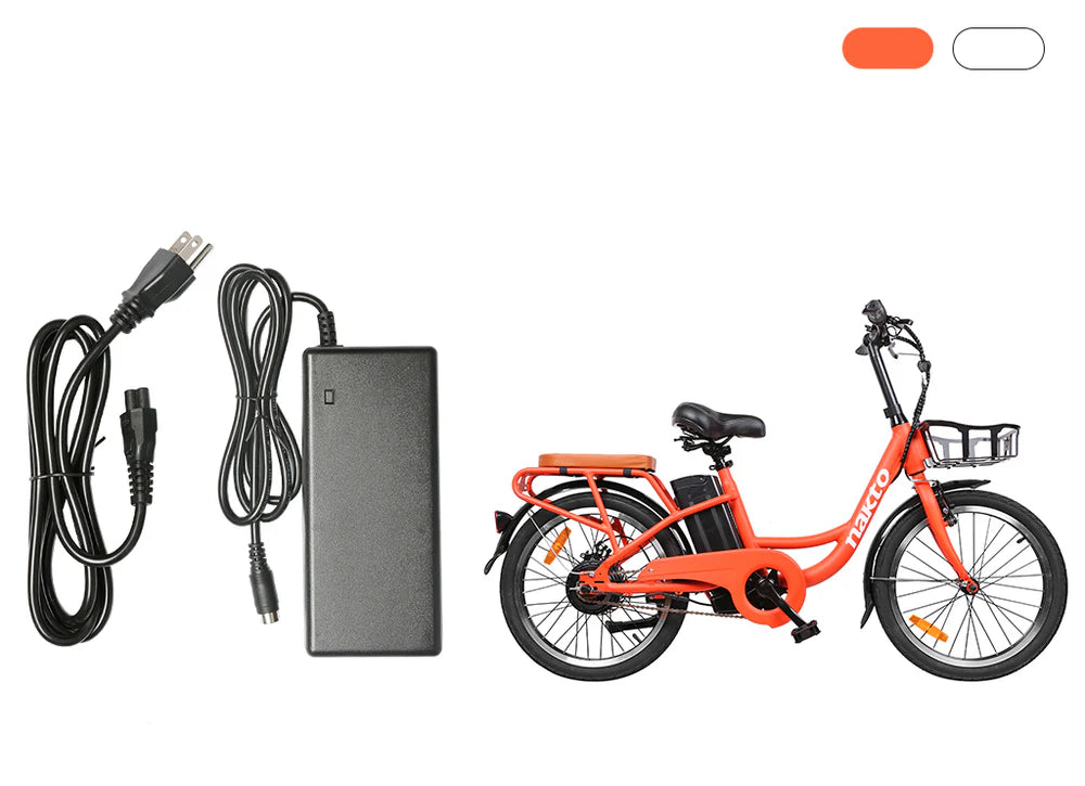 NAKTO Electric Bike Charger – Compatible with Camel, Elegance, Cruiser, Classic, Fashion, Mini Cruiser, Pony, City Stroller