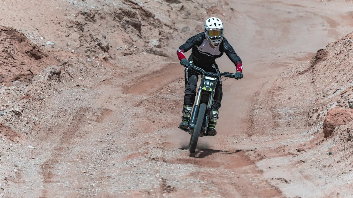 EUNORAU R1+ electric dirt bike outdoors