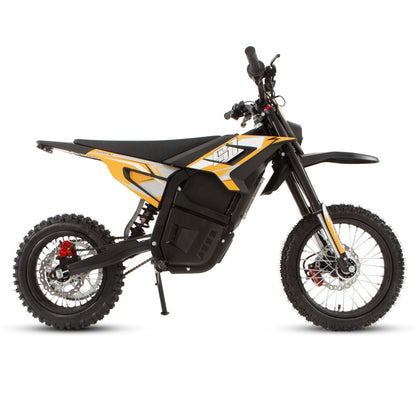EUNORAU S1 electric dirt bike in Orange, side view