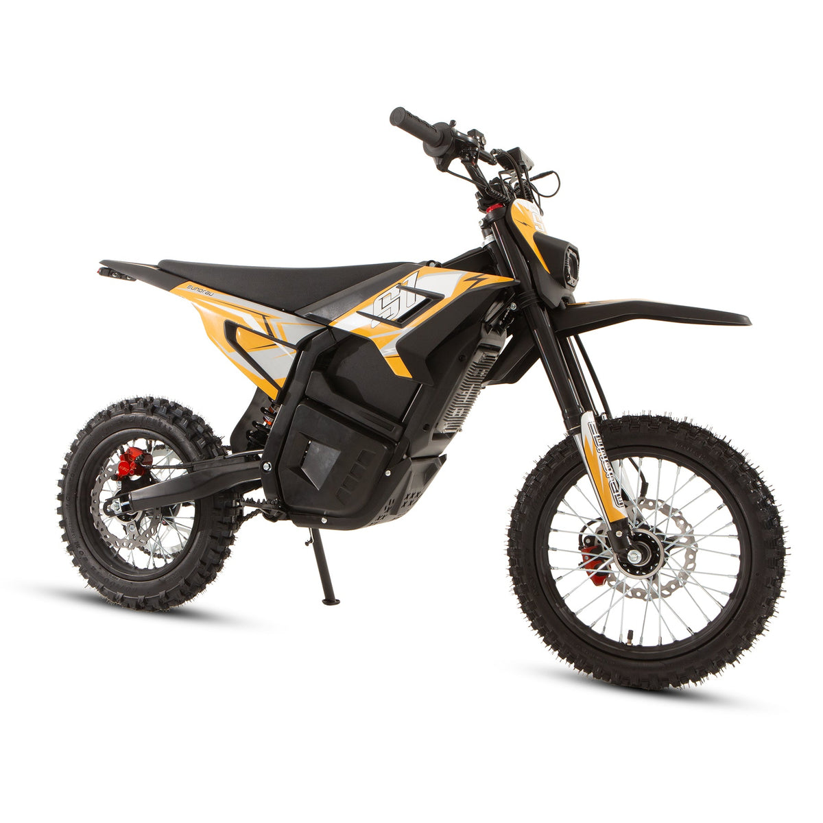 EUNORAU S1 electric dirt bike suspension and wheels