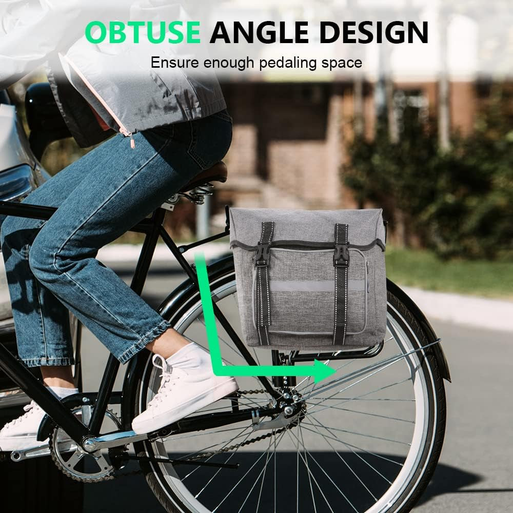 Bicycle Pannier Bag Waterproof Bike Rear Rack Bag Portable Bike Seat Carrier Bag Road Bike Storage Bag