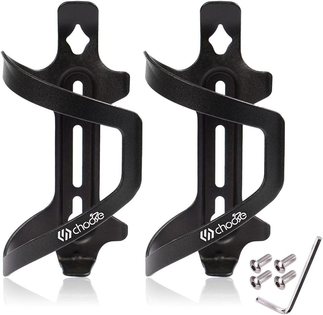 Bike Water Bottle Holder,Aluminum Bicycle Water Bottle Cage for Road Bikes Mountain Bikes 2-Pack