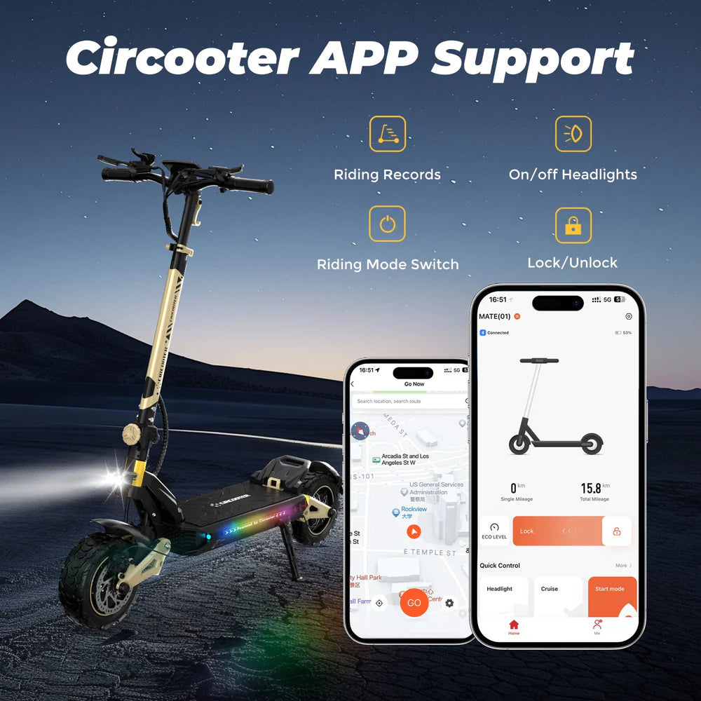 Circooter Cruiser Pro 2400W Dual Motor Off-Road Electric Scooter
