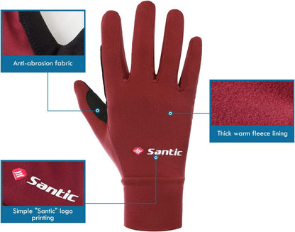 Cycling Gloves for Men Winter Full Finger Thermal Cycle Gloves Touch Screen