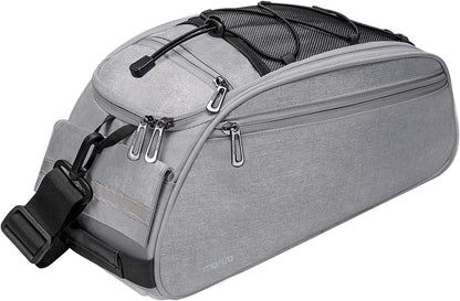 Bike Rack Bag, Waterproof Bicycle Trunk Pannier Rear Seat Pouch Cycling Bike Carrier Backseat Storage Luggage Saddle Shoulder Bag