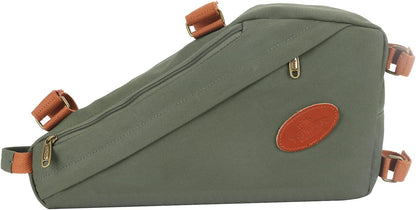 Cycling Bag Bicycle Triangle Frame Bag Bike Backpack Sling Bag (Khaki)