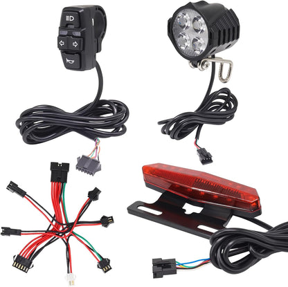 TSNature 36V/48V e-bike light kit with horn and turn signals