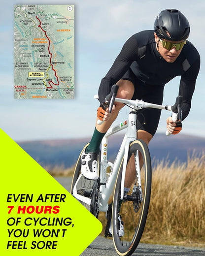 Cycling Gloves - Mountain Bike Half Finger Road Riding Gloves, Breathable, Shock-Absorbing, for Men and Women