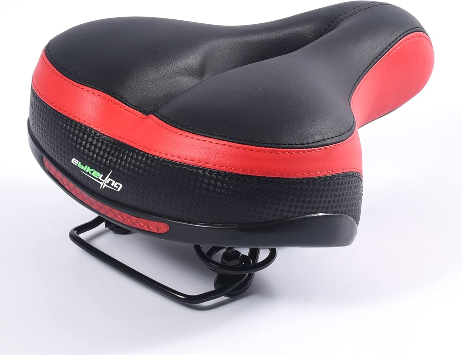 Bike Seat Dual Shock Absorbing Soft Comfortable Padded Bicycle Seat Cushion for Men Women Comfort - Memory Foam Universal Fit Bike Saddle for Exercise Outdoor Mountain Bikes