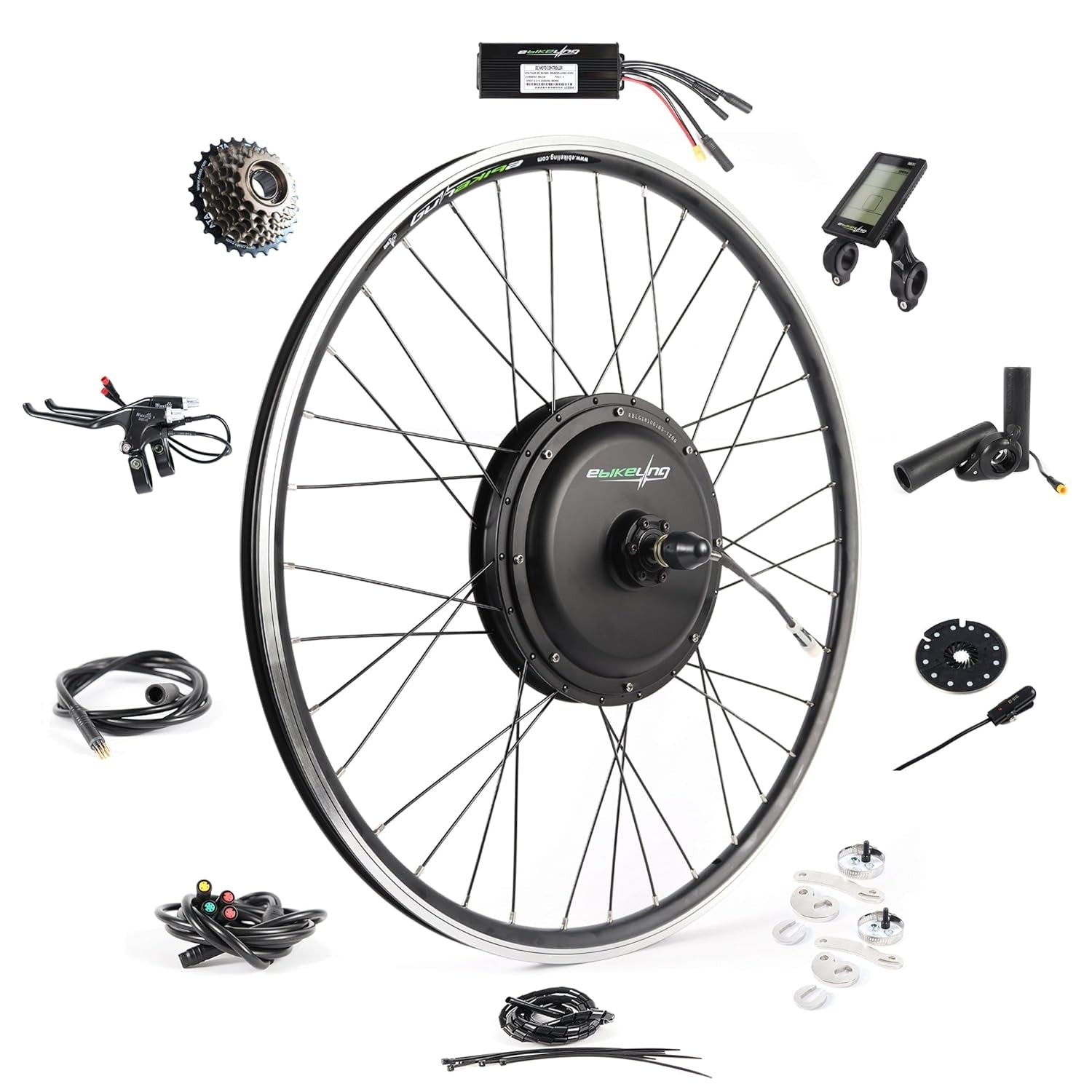 48V Front Hub Motor E-Bike Conversion Kit – 500W / 750W / 1200W / 1500W (700C Wheel)