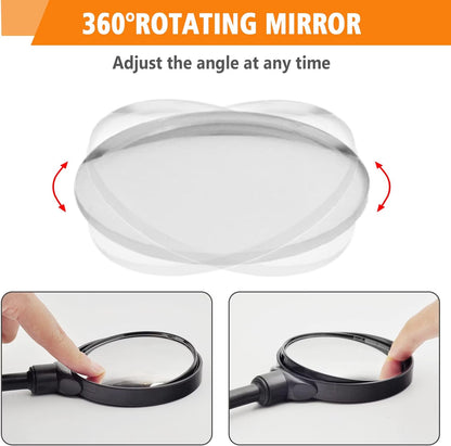 Bike handlebar mirrors 2 pack, wide-angle convex – photo 5