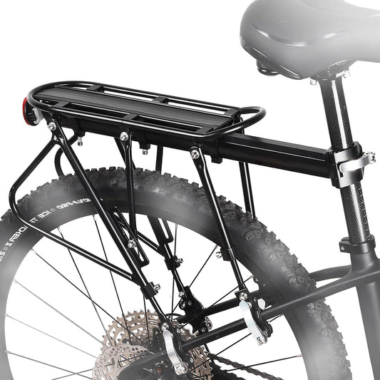 Bike Cargo Rack 220 Lbs Load Bike Rack Full Quick Release Universal Adjustable, Aluminum Alloy Waterproof Bike Luggage Rear Rack, Bicycle Rear Rack for MTB, Ebikes, Road Bike