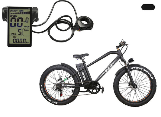 Display for Super NAKTO Cruiser 500wSporting Goods > Outdoor Recreation > Cycling > Bicycle PartsEvolveRide
