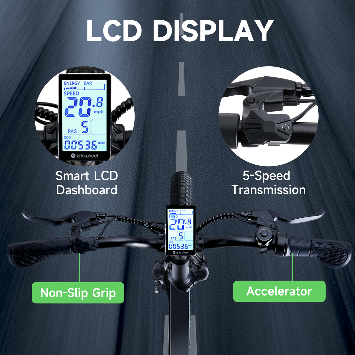 isinwheel U5 Folding Electric Bike – photo 5