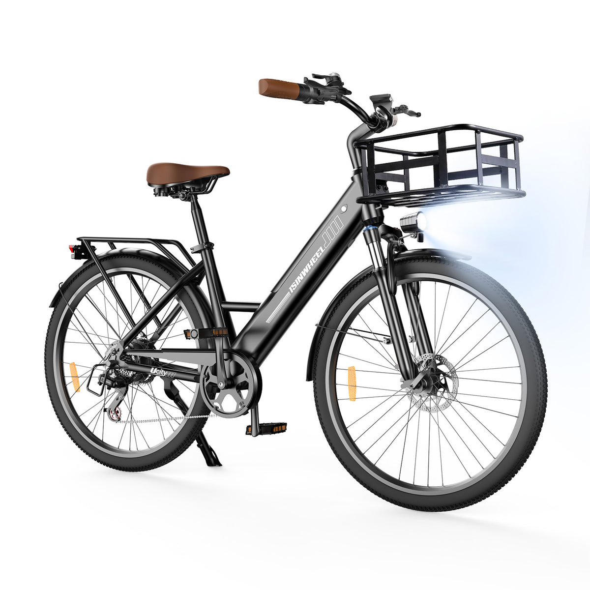 isinwheel Ucity Electric Cruiser Bike – Black