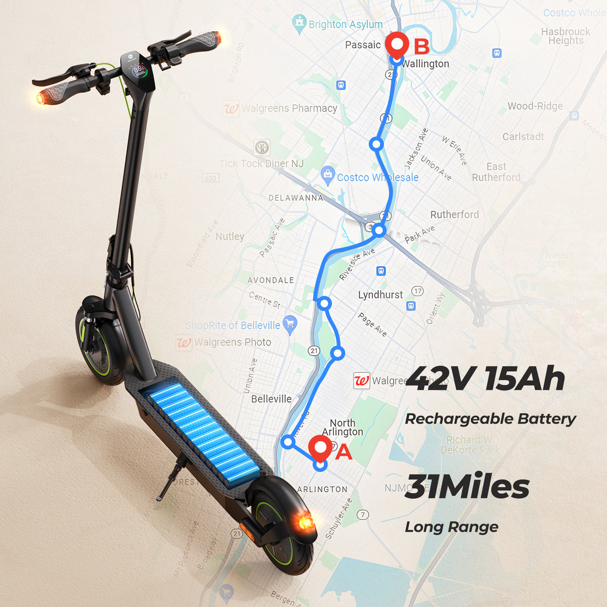 isinwheel S10Plus 750W Electric Scooter – photo 4